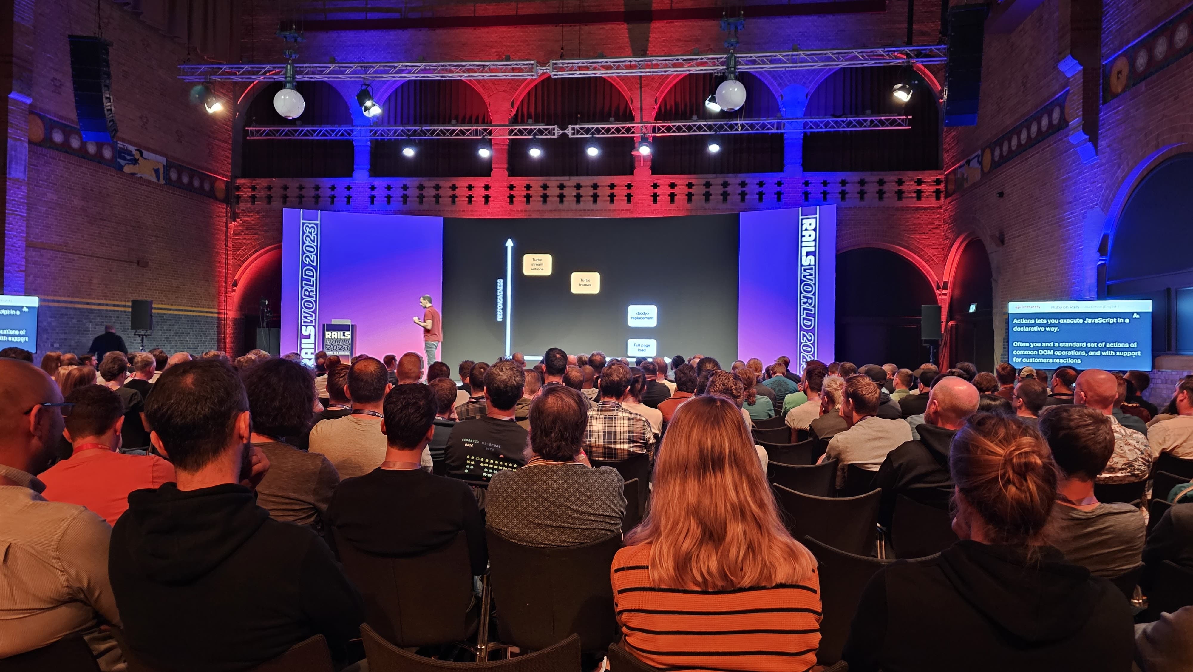 Sping team bij Rails World spreker sessie